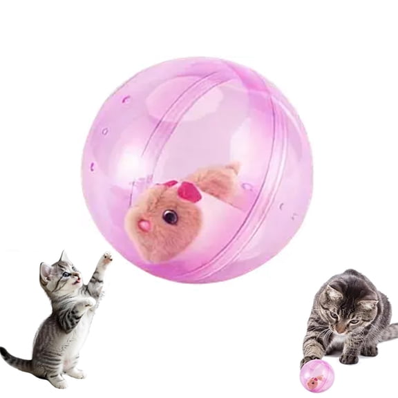 Hamster Ball, Self-Rolling Interactive Cat Ball, Electric Hamster Running Rolling Ball Toy, Interactive Pet Toy for Cats and Dogs