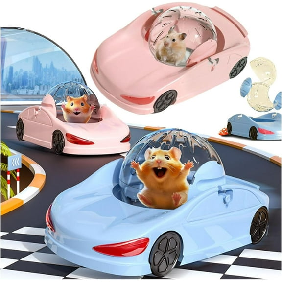 Hamster Ball Sport Wheel,2025 New Hamster Running Ball,Silent Fitness Wheel Toy Vehicle for Small Pets,Hamster Running Ball Funny Transparent Ball for Hamsters,Ferrets & Animals