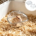 thumbnail image 1 of Hamster Bathroom Toilet 2 in 1 Hideout Sand Bath Box – Small Animal Litter House, Dirt Proof Potty Sand Container, Easy Clean Cave Design for Hamsters, 1 of 6