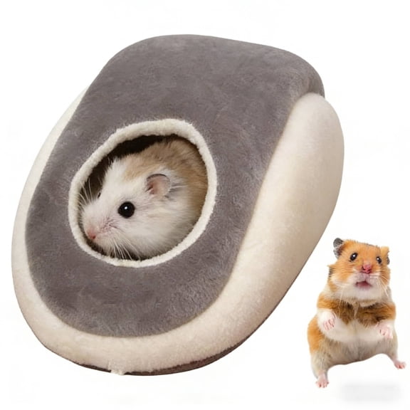 Hamster Bed Guinea Pig Bed Washable Small Animal House Cage Accessories for Mouse Chinchillas Hamsters Hedgehogs Ferrets Bearded Dragons and Rats Gray