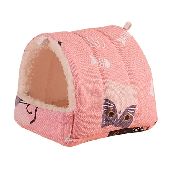 Hamster Bed House and Hideouts, Small Animal Pet Cave Bed Cage Nest, Guinea Pig Nest Warm Sleep Cave for Hedgehog