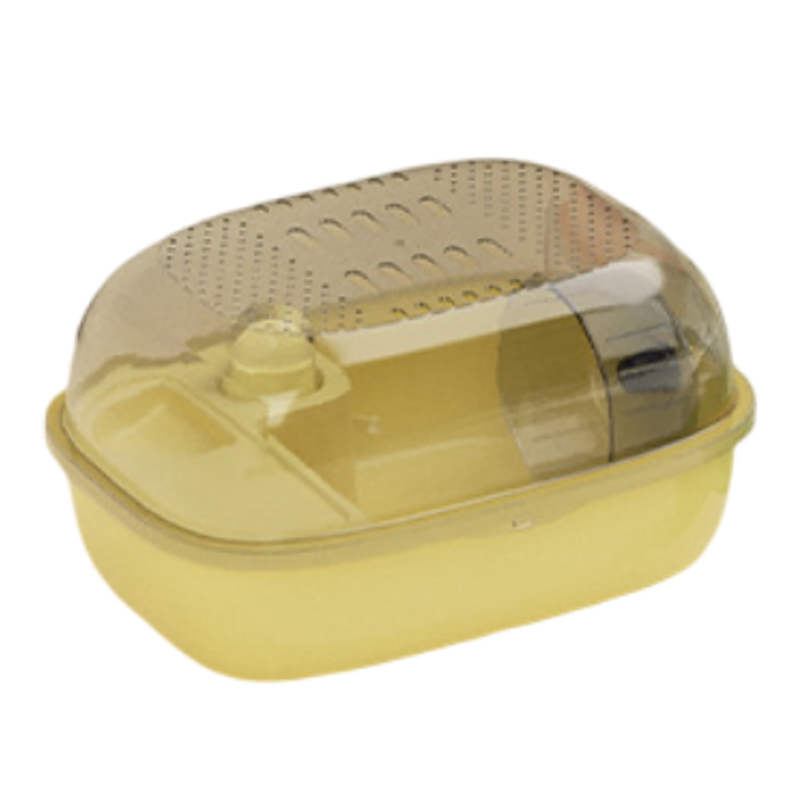 Hamster Cage 2-Tier Habitat with Exercise Wheel, Clear Large Space Small Animal Cage for Syrian Hamsters, Mice, Rats, Guinea Pigs - Portable Pet Carrier for Indoor Outdoor Travel