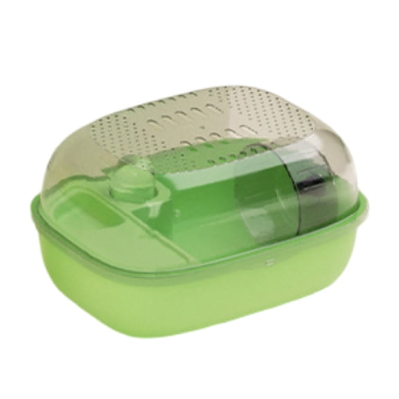 Hamster Cage 2-Tier Habitat with Exercise Wheel, Clear Large Space Small Animal Cage for Syrian Hamsters, Mice, Rats, Guinea Pigs - Portable Pet Carrier for Indoor Outdoor Travel