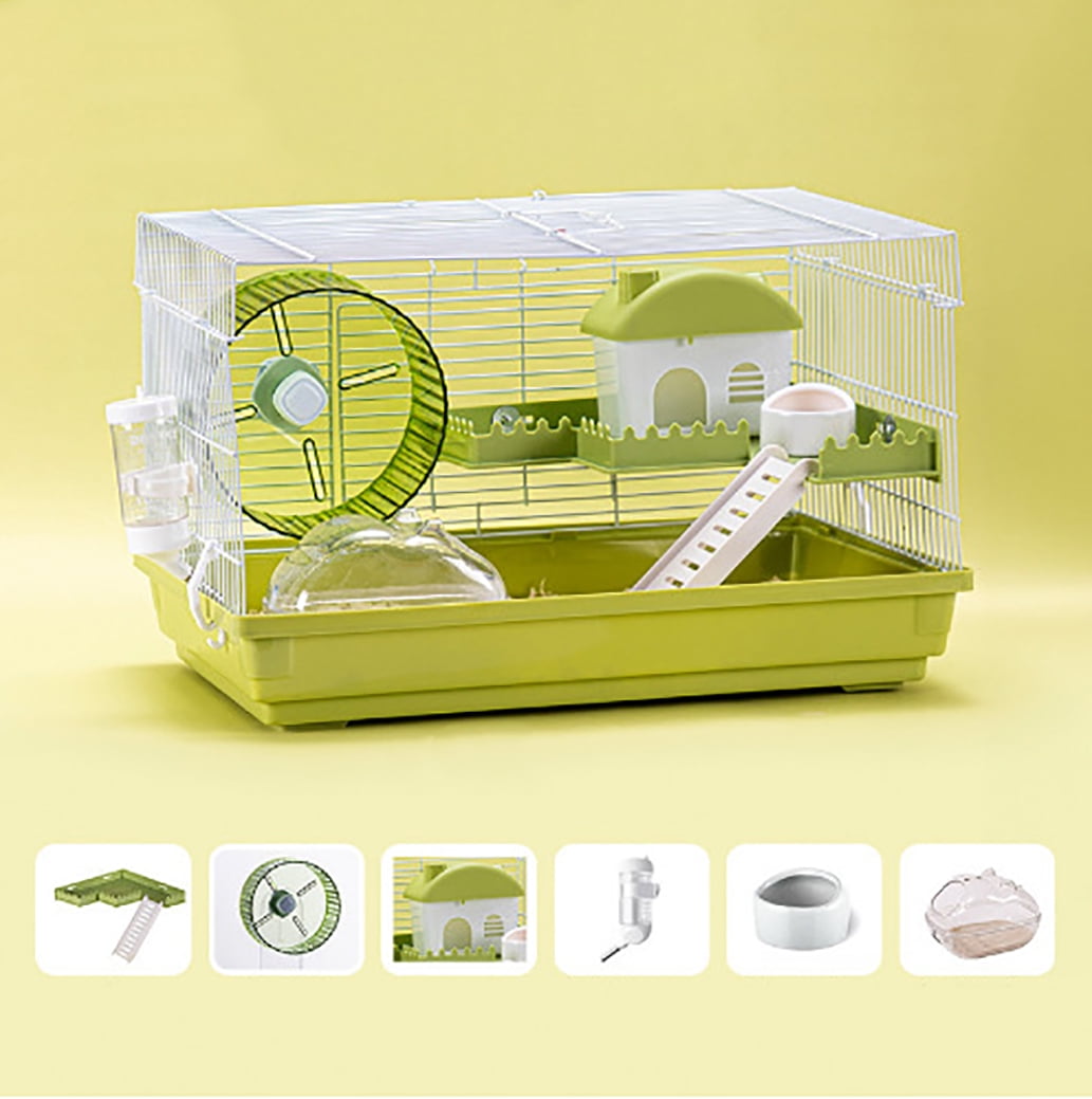 Favola Hamster Cage Includes Free Water Bottle Exercise Wheel Food Dish Hamster Hide Out Large Hamster Cage Measures 23.6L x 14.4W x 11.8H Inches Includes 1 Year Manufacturer s Warranty Walmart