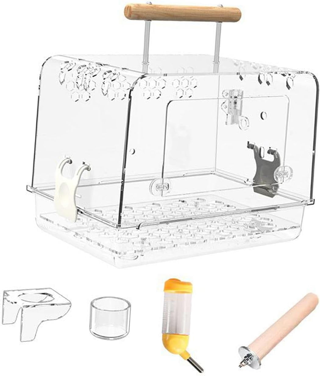 Curated visual reference: Picture Idea: Hamster Cage Bird Travel Cage Portable Clear Accessories Acrylic Villa