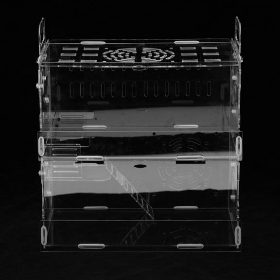 Hamster Cage Funny Guinea Cage Acrylic Small For Chinchilla Ferret Hedgehog Hamster Accessories double layer