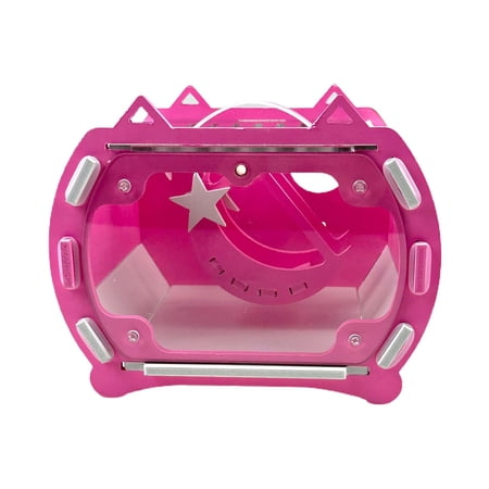 Hamster Cage Hamster Carrier Travel Durable Pet Carrier Cage Pet Travel Carrier Pink