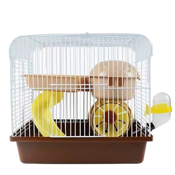 Hamster Cage Villa with Handle, Spacious Hollow Mesh Small Animal Habitat