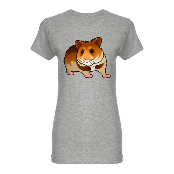 Hamster, Colorful Shaped T-Shirt Women -Image by Shutterstock, Female Small