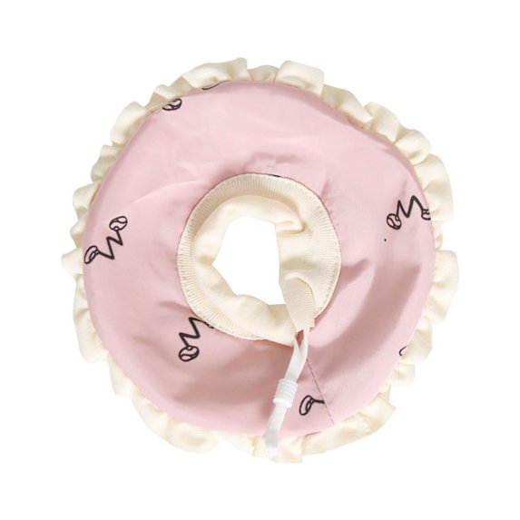 Hamster Con Neck Prevent Biting Scratching for Squrrels Prevent from Licking Pink S