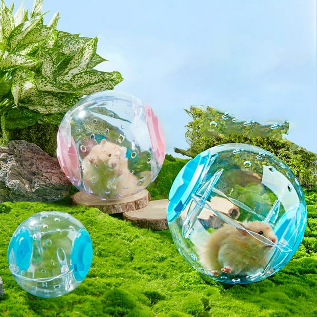 View of Hamster Exercise Ball, 5.5 Inch/7 Inch Transparent Hamster Running Ball ...