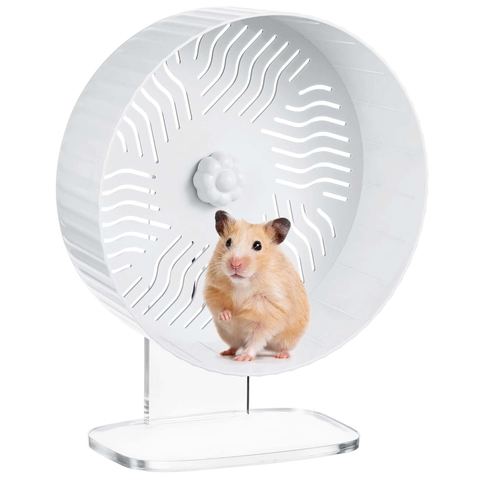 Picture of Hamster Exercise Wheel, Silent Hamster Wheel with Acrylic Stand, Space ...