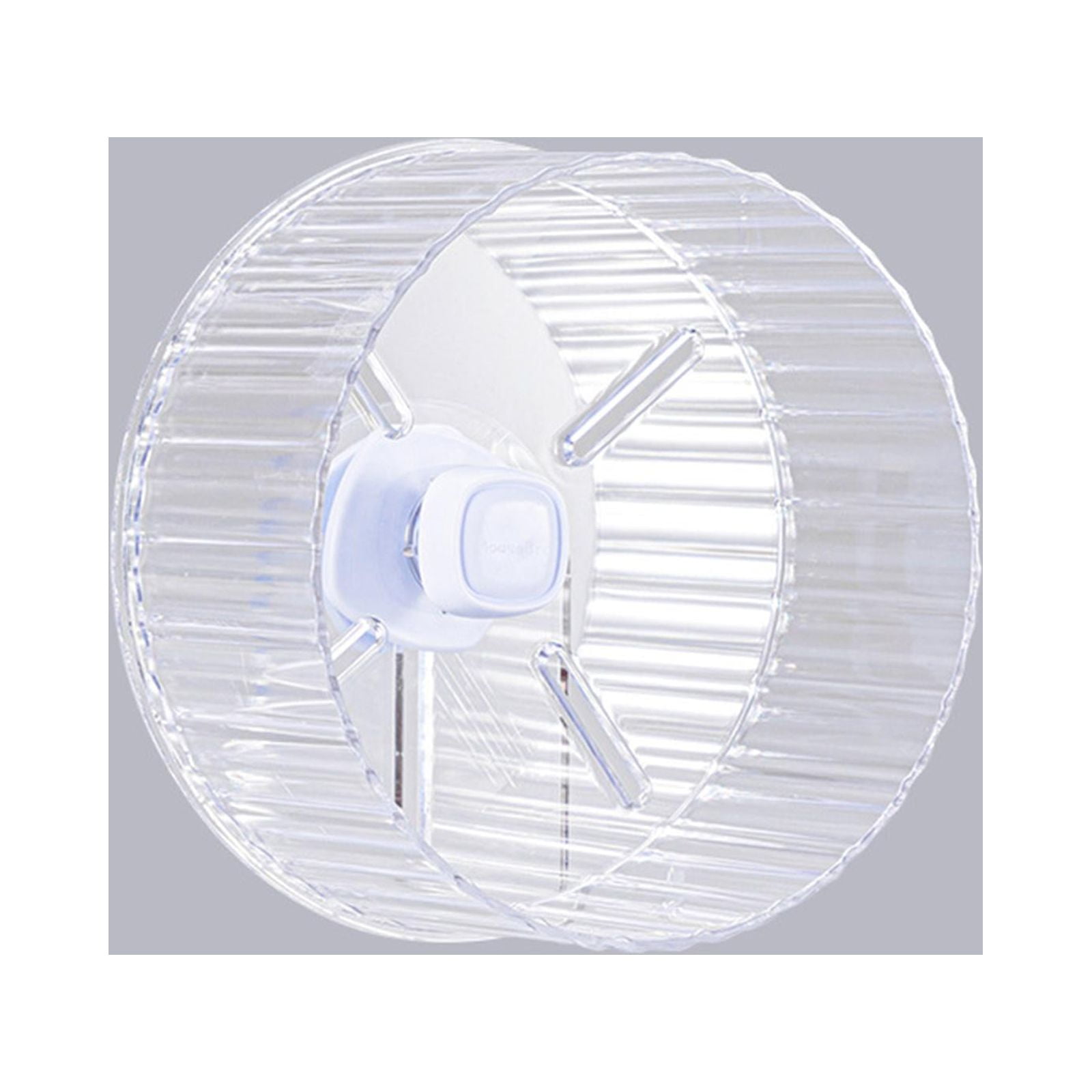 Hamster Exercise Wheels Round Small Pets Sports Toys Hamster Accessories Quiet for Dwarf Other Small Animals Rat Mice Gerbils Clear 21cm No Stands