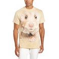 thumbnail image 1 of Hamster Face T-shirt Tan Adult Unisex 100% Cotton Short Sleeve, 1 of 2