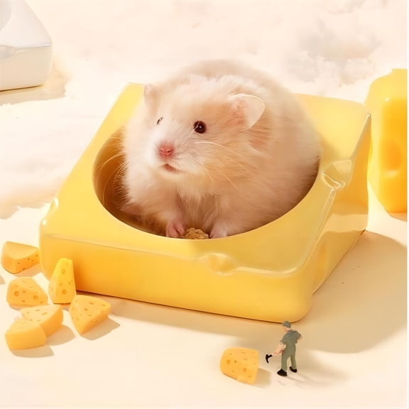 Hamster Feeding Bowl, Ceramic Anti-slip, Suitable for Small Rodent/Gerbil/Hamster/Golden Silk Bear/Honey Quoll