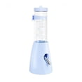 thumbnail image 1 of Hamster Feeding Bowl with Water Bottle, 2 in 1 Small Pet Feeder and Water Dispenser for Cage, Space Saving Design, Moonlight Blue 125ml, 1 of 5