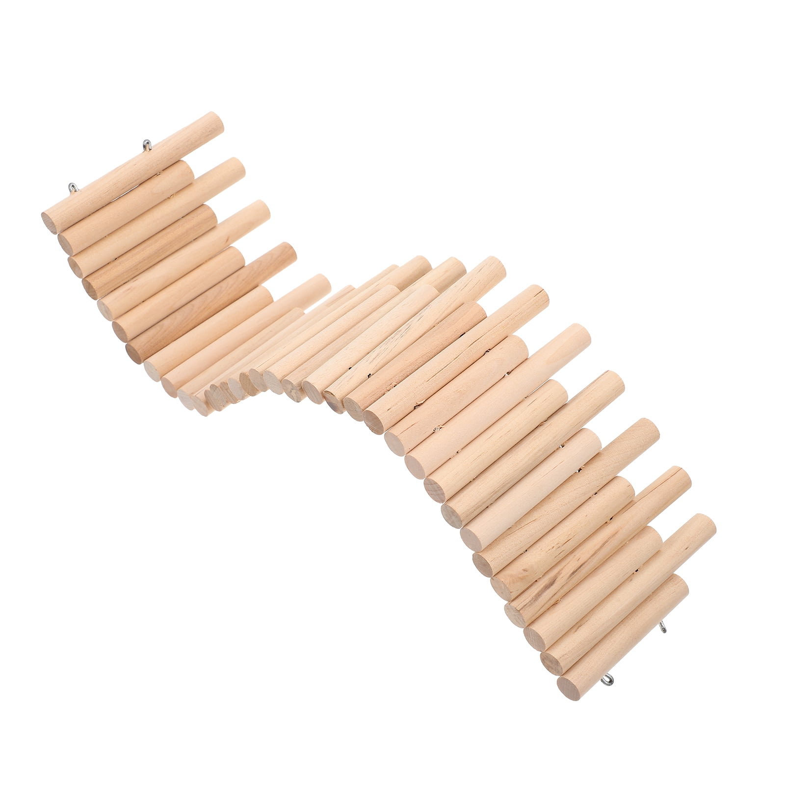 CIYODO Wooden Hamster Fence Toy - Bite-Resistant Wooden Play Fence With Metal Wire For Cage Separation And Climbing