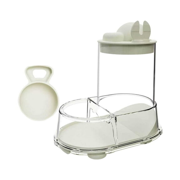 Hamster Food And Water Bowl | Small Animal Automatic Feeder Food Bowl Transparent Stable Dispenser For Gerbils Mice Hedgehogs Parrots Ferrets