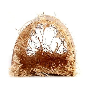 Hamster Grass Tunnel, Natural Straw Imitation Linen Bite Resistant Durable Tunnels Tubes Toys for Rats Syrian Hamster Ferrets Guinea Pigs Hedgehog Bunny Chinchilla