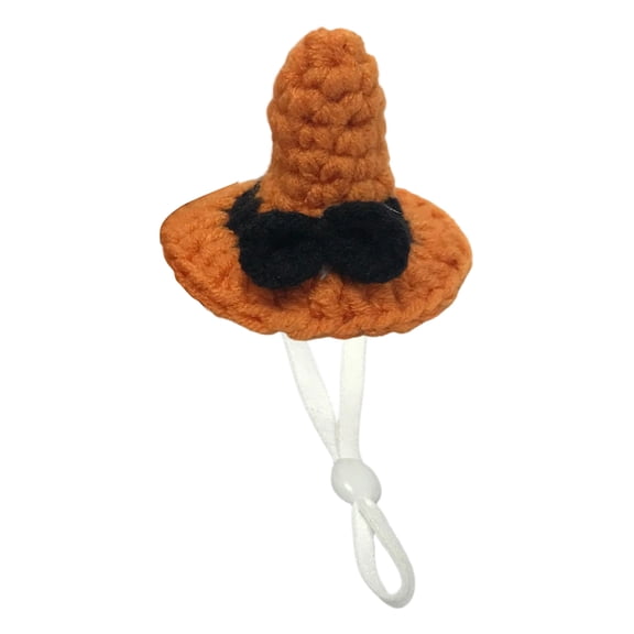 Hamster Halloween Costume Hat, Handmade Crochet Small Pet Accessory, Lightweight Adjustable Decor Hat for Dwarf Hamster, Syrian Hamster Mini Pets Halloween Events