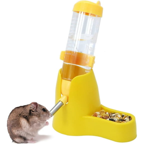 Hamster Hanging Water Bottle Pet Auto Dispenser with Base for Dwarf Hamster Mouse Rat Hedgehog