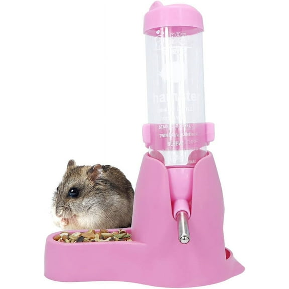 Hamster Hanging Water Bottle Pet Auto Dispenser with Base for Dwarf Hamster Mouse Rat Hedgehog