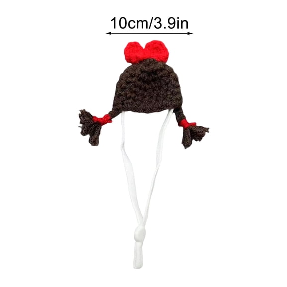 Hamster Hat Animals Tiny Hat Guinea Pig Snake Hat with Adjustable Strap Small Cute Hand Knitted Mini Party Hats for Stuffed Animals Christmas Holiday Party