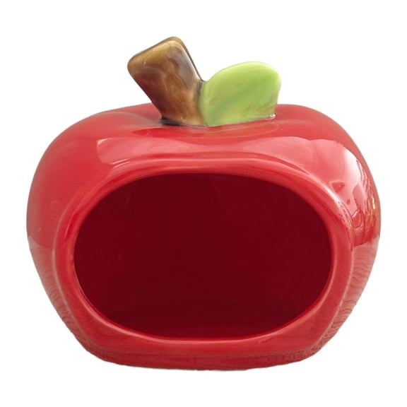 Hamster Hideout Habitat Ceramic Fruit Shaped Cartoon Design Perfect for Indoor Chipmunks Gerbils Cages