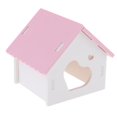 thumbnail image 1 of Hamster Hideout Nest House Deluxe Chew Chinchilla, Mouse, Gerbil pink, 1 of 10