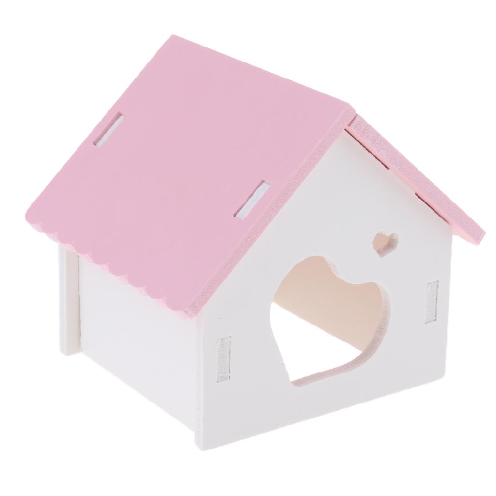 Hamster Hideout Nest House Deluxe Chew Chinchilla, Mouse, Gerbil pink