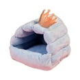 thumbnail image 1 of Hamster House Bed, Plush Soft Skin-friendly Winter Warm Nest Home Resting for Small Animals Guinea Pig Hedgehog Chinchilla Hamster Rats Squirrels, 1 of 8