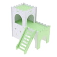 thumbnail image 1 of Hamster House W/ Slide Hamster Bed Cage Nest Hedgehog Castle Climb Toys Green, 1 of 8