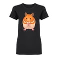 thumbnail image 1 of Hamster Icon Shaped T-Shirt Women -Image by Shutterstock, Female XX-Large, 1 of 2