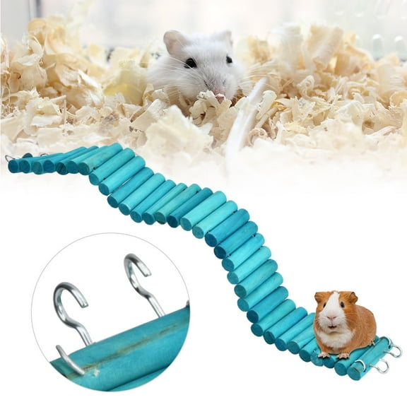 Hamster Ladder,Pet Hamster arrot Climbing Ladder, Hamster Climbing Bridge Ladder,Pet Hamster Parrot Climbing Soft Ladder Suspension Bridge Birds Toy,6 50cm
