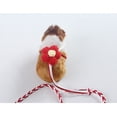 thumbnail image 1 of Hamster Leash and Harness Set, Adjustable Soft Nylon Walking Rope with Cute Flower Decor for Small Animals like Gerbils Rats, Outdoor Training Pet Supplies Gift Red, 1 of 5