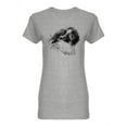 thumbnail image 1 of Hamster, Lemming Head Sketch. Shaped T-Shirt Women -Image by Shutterstock, Female Medium, 1 of 2