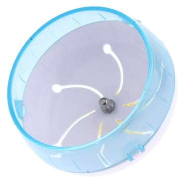 Hamster Mouse Gerbils Mice and Exercise Running Wheel Acrylic Mute Wheel Small Animals Play Toy Blue