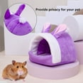 thumbnail image 1 of Hamster Nest Warm Comfort Plush Sponge Safe Texture Small Pets Nest for Winter, 1 of 8