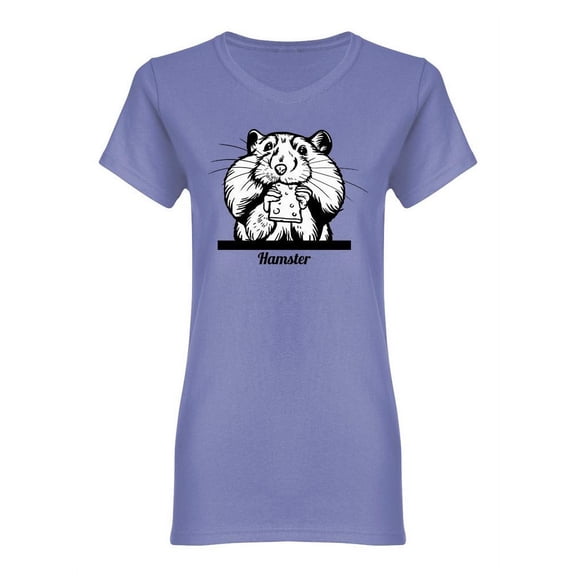 Hamster Nibbles A Cracker Shaped Tee Women's -Image by Shutterstock