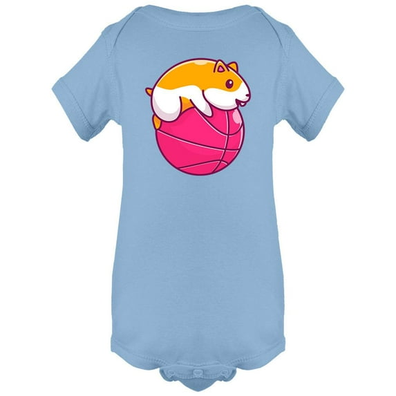 Hamster On A Basketball Bodysuit Infant -Image by Shutterstock, 24 Months