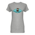 thumbnail image 1 of Hamster On A Pillow Shaped T-Shirt Women -Image by Shutterstock, Female XX-Large, 1 of 2