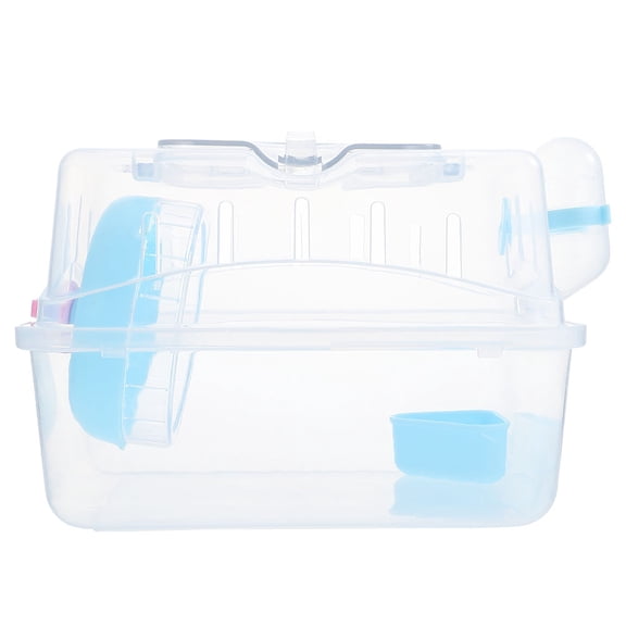 Hamster Outer Cage Travel Case Suitcase Fully Transparent Hamsters Cages Plastic