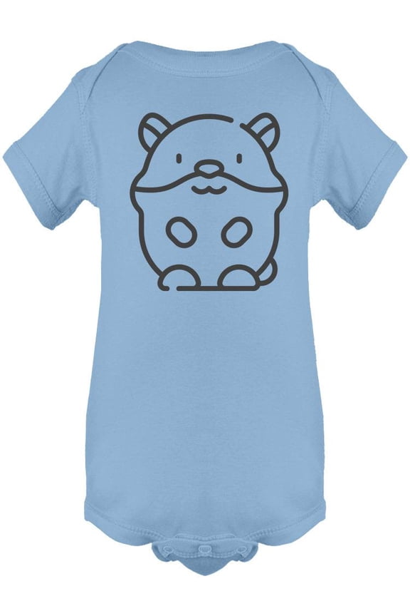 Hamster Outline Bodysuit Infant -Image by Shutterstock, Newborn