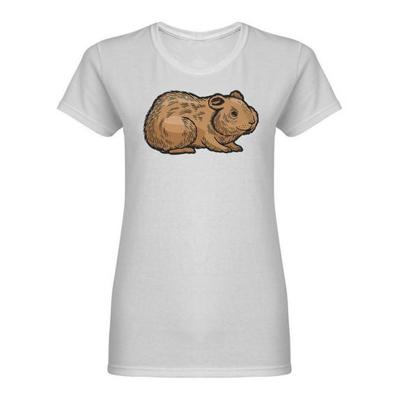 Hamster Pet Cartoon Shaped Tee Women's -Image by Shutterstock