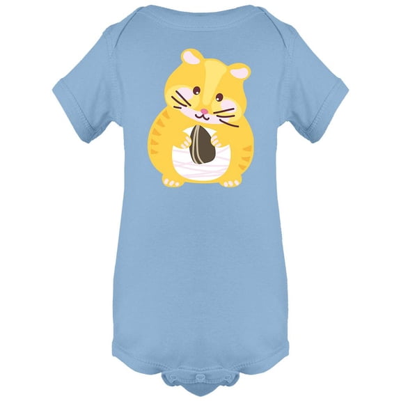 Hamster Pet Holding A Seed Bodysuit Infant -Image by Shutterstock,  6 Months