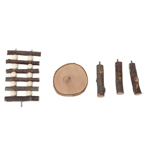 Hamster Platform Climbing Ladder Wooden Climbing Bridge Ladder Ramps