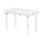Hamster Platform with Pillars Small Animals Platform for Rat Parrot Squirrel Clear
