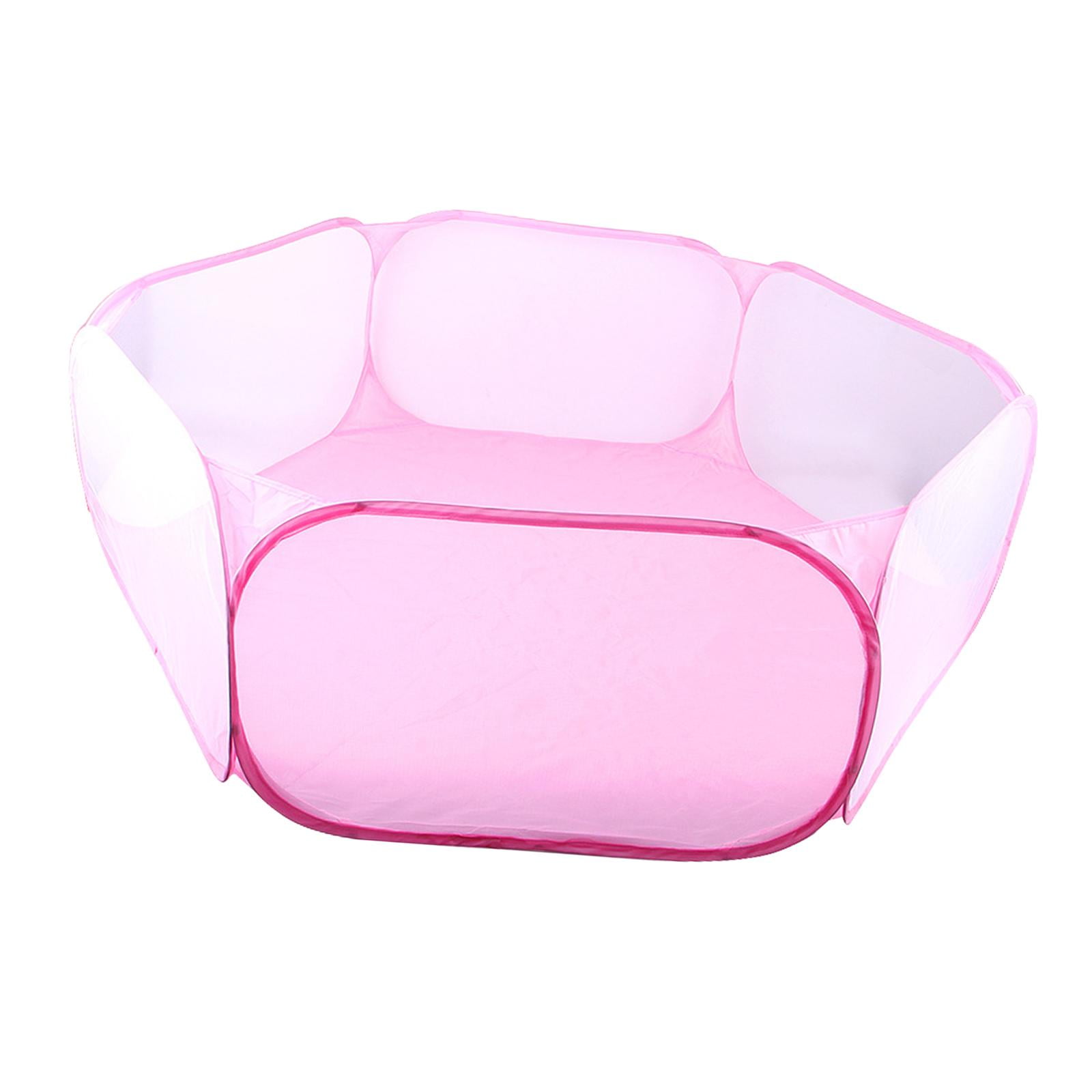 Hamster Playpen Pet Tent Kennel Animal for Chinchilla Rabbit Puppy Playing , Pink