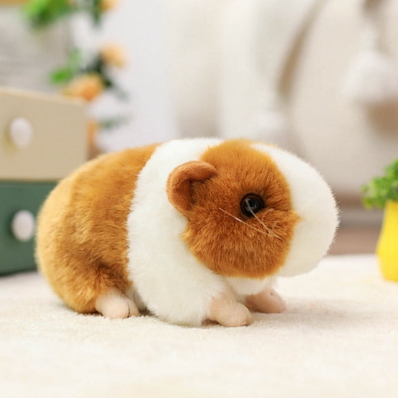 Hamster Plush Toy,Hamster Stuffed Animal,Hamster Toy,Realistic Guinea Pig Soft Doll,Ultra-Soft Plush Craft for Kids Girls Boys,Birthday Gift & Room Decor,Simulation Pet