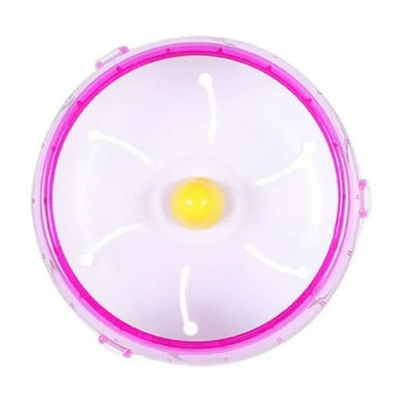 Hamster Running Wheel 17Cm Silent Toy Roller, Golden Bear Running Ball Hedgehog Running Pet Supplies, 17.5Cm Acrylic Exercise Wheel With Buckle, Small Pet Cage Accessories For